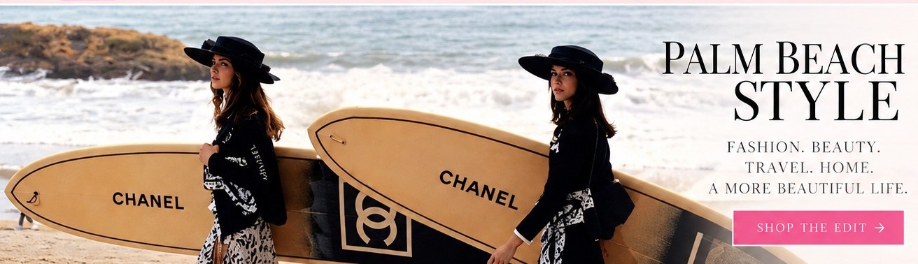 Palm Beach style: oceanfront Chanel surfboards, Shop the Edit